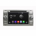 Штатная магнитола CARMEDIA KD-7016-s DVD Серебро для Ford: Kuga I 2008-2012, Focus 2 2004-2008, S-Max, C-MAX, Fusion, Galaxy (230х120мм)