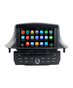 Штатная магнитола для Renault Megane III 2009+, Fluence 2010+ черный привод CARMEDIA KD-7237-P3-7 на Android 7.1