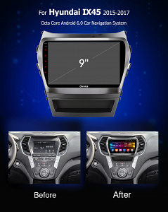 Штатная магнитола CARMEDIA OL-9703 DVD Hyundai Santa Fe 2012+ (DM), Grand Santa Fe 2014+ (для высоких комплектаций)