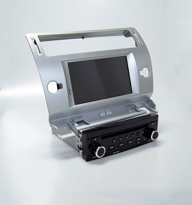 Штатная магнитола CARMEDIA QR-7066-s DVD Citroen C4 2004-2011, C5 серебро
