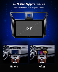 Штатная магнитола CARMEDIA OL-1666 DVD Nissan SENTRA 2014+, TIIDA 2015+
