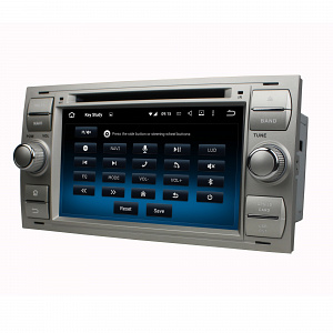 Штатная магнитола CARMEDIA KDO-7016-b DVD Ford Focus 2 2005-2007, Transit 2006-2015, C-Max 2003-2010, Fusion 2005-2012 (230х120мм)