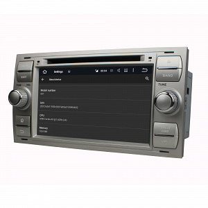 Штатная магнитола CARMEDIA KDO-7016-b DVD Ford Focus 2 2005-2007, Transit 2006-2015, C-Max 2003-2010, Fusion 2005-2012 (230х120мм)