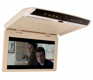 Автомобильный потолочный монитор 17.3 со встроенным Full HD медиаплеером ERGO ER173FH (бежевый)