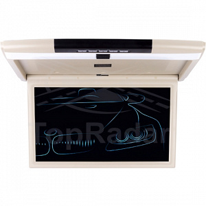 Автомобильный потолочный монитор 17.3 со встроенным Full HD медиаплеером ERGO ER17S (бежевый)