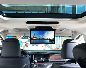 Автомобильный потолочный монитор Full HD 13,3 ERGO ER13AND на ANDROID (серый)