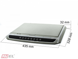 Потолочный монитор 15,6 со встроенным Full HD медиаплеером AVS1507MPP (серый)