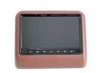 Навесной монитор на подголовник с диагональю 9 и встроенным DVD плеером ERGO ER9L (коричневый)