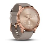 Смарт-часы Garmin vivomove HR, Premium, Rose Gold with Gray Suede