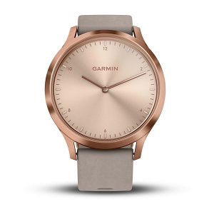 Смарт-часы Garmin vivomove HR, Premium, Rose Gold with Gray Suede