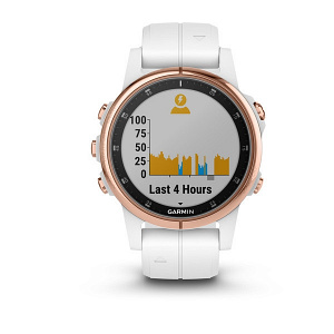 GPS-часы Garmin fenix 5S Plus SapphWht Rose Gold w/Wht BndGPSEMEA