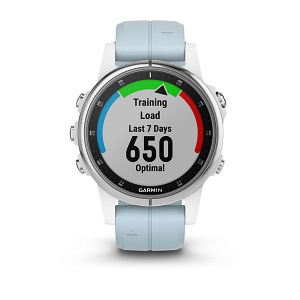 GPS-часы Garmin fenix 5S Plus Glass,Wht w/Sea FoamBnd