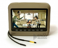 Подголовник со встроенным DVD плеером и LCD монитором 9 ERGO ER9HD (Бежевый)"