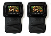 Комплект автомобильных подголовников ERGO ER700H (черный)