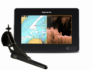 Raymarine AXIOM 7 DV, Multi-function 7" Display with integrated DownVision, 600W Sonar including CPT-100DVS transducer