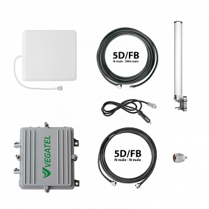 Комплект усиления сотовой связи в автомобиле VEGATEL AV2-900E/1800/3G-kit