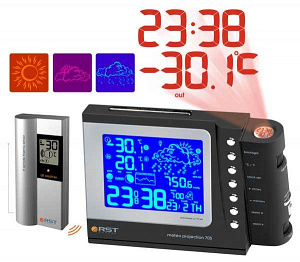 Проекционная погодная станция RST Meteo projection 705